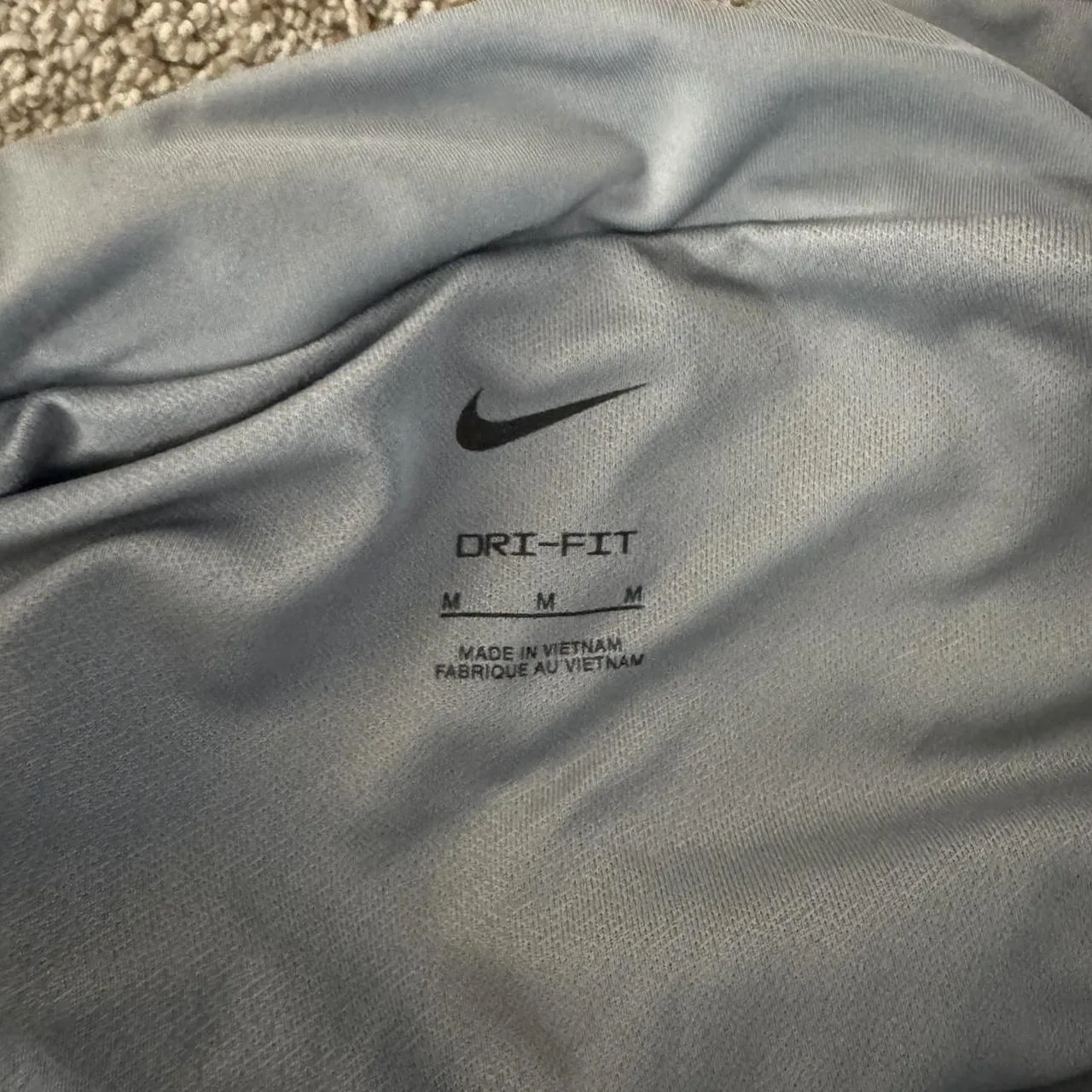 Nike Women's Grey and Blue Shorts - Image 3