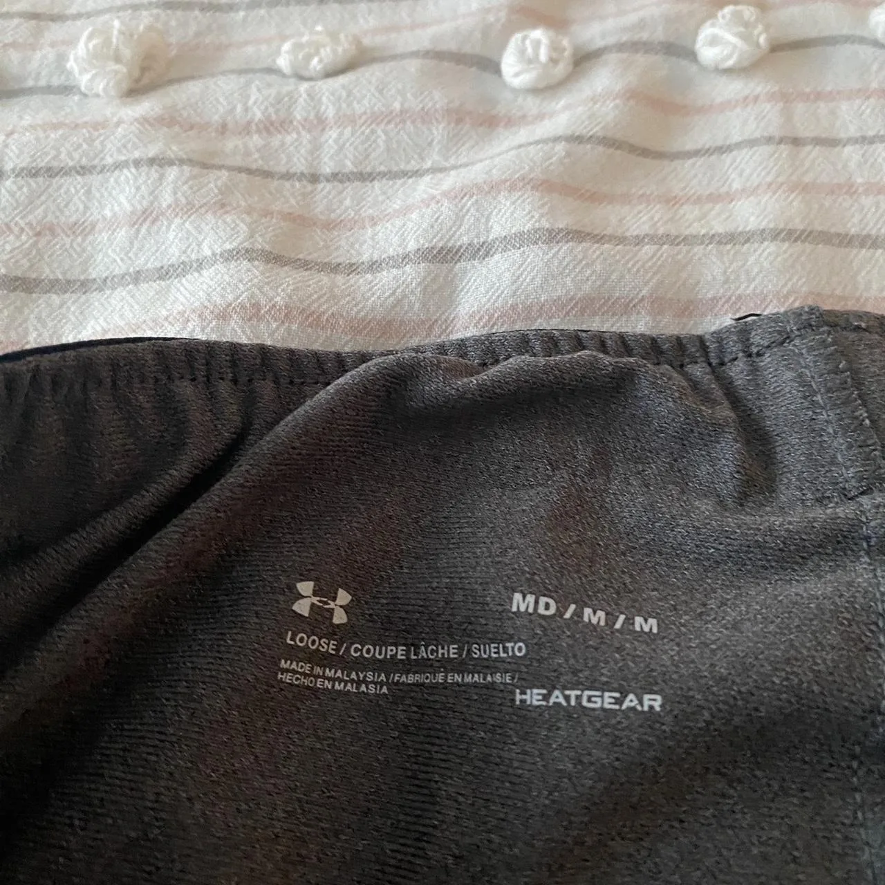 Under Armour Women's Grey and Black Shorts - Image 2