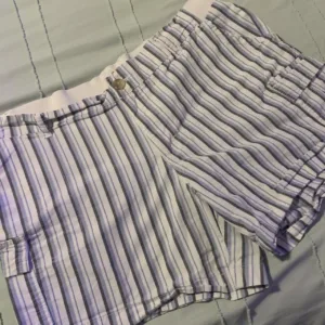 Lee Women's White and Blue Shorts