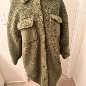 Women's Green and Khaki Coat