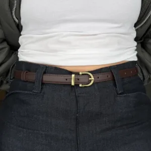 Women's Brown and Khaki Belt