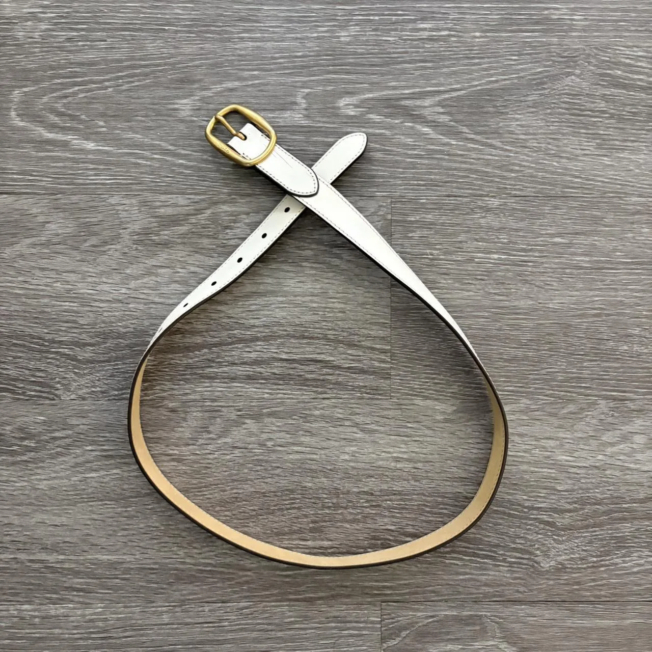 Polo Ralph Lauren Women's White and Cream Belt