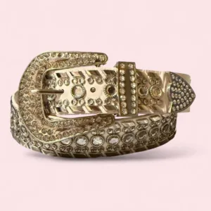 Women's White and Grey Belt