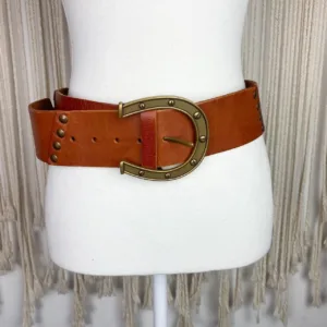 Women's Brown and Tan Belt