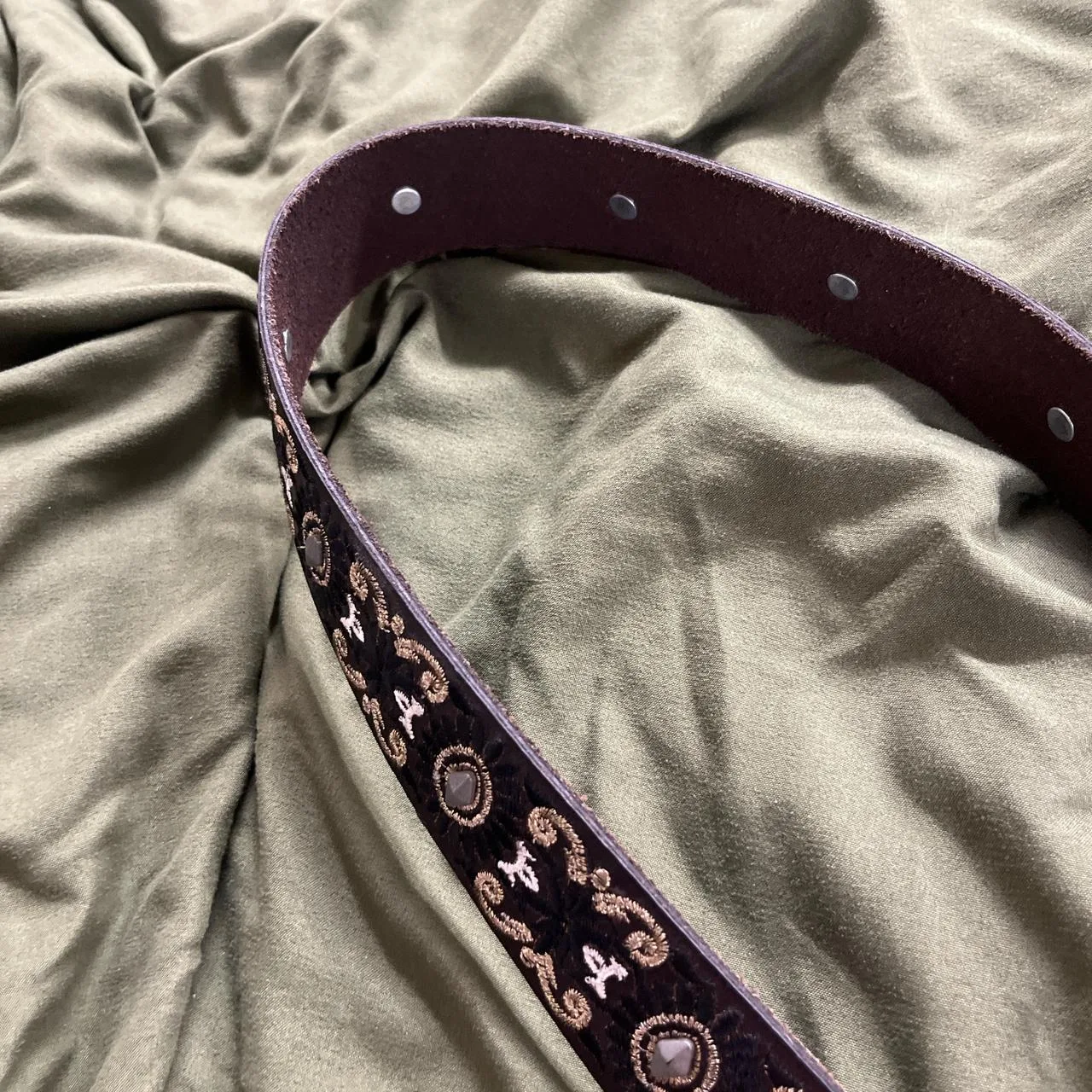 Women's Brown and Black Belt - Image 3