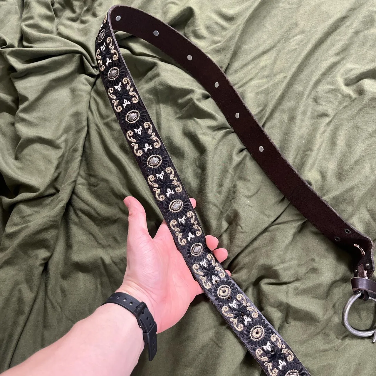 Women's Brown and Black Belt - Image 4