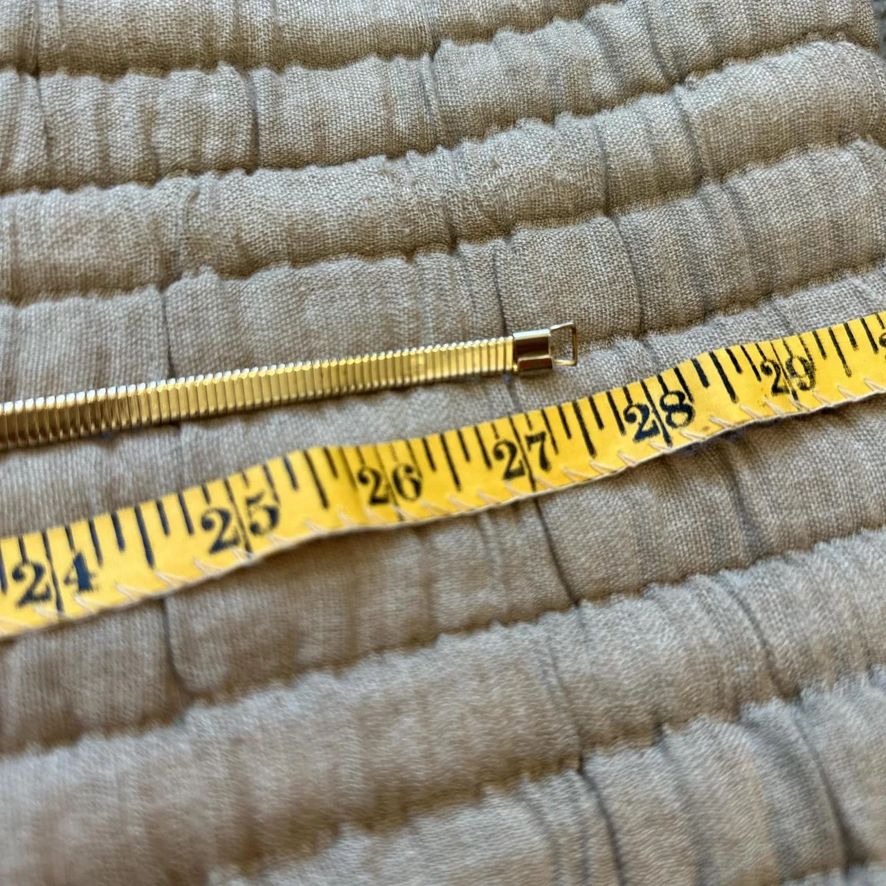 Women's Gold and Burgundy Belt - Image 6