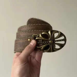 Women's Brown and Tan Belt