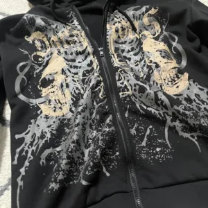 Romwe Men's Black Hoodie