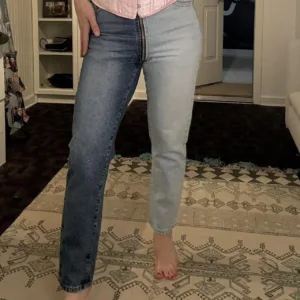 Revice Women's Blue and Pink Jeans