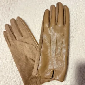 Women's Tan and Brown Gloves