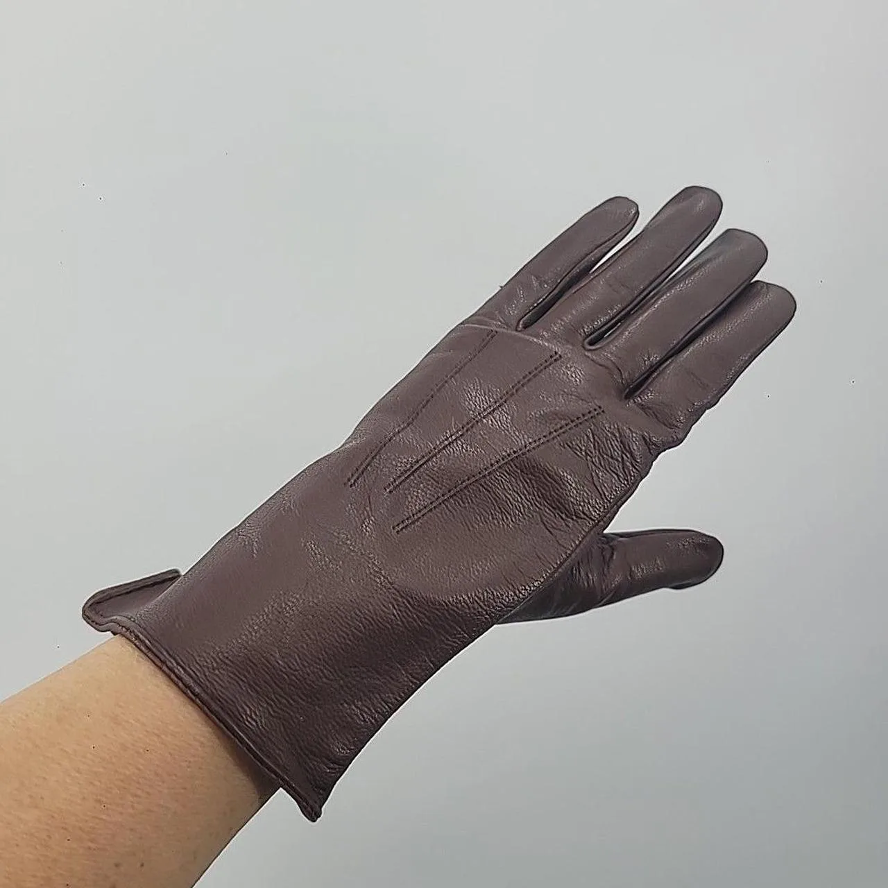Women's Brown Gloves - Image 4