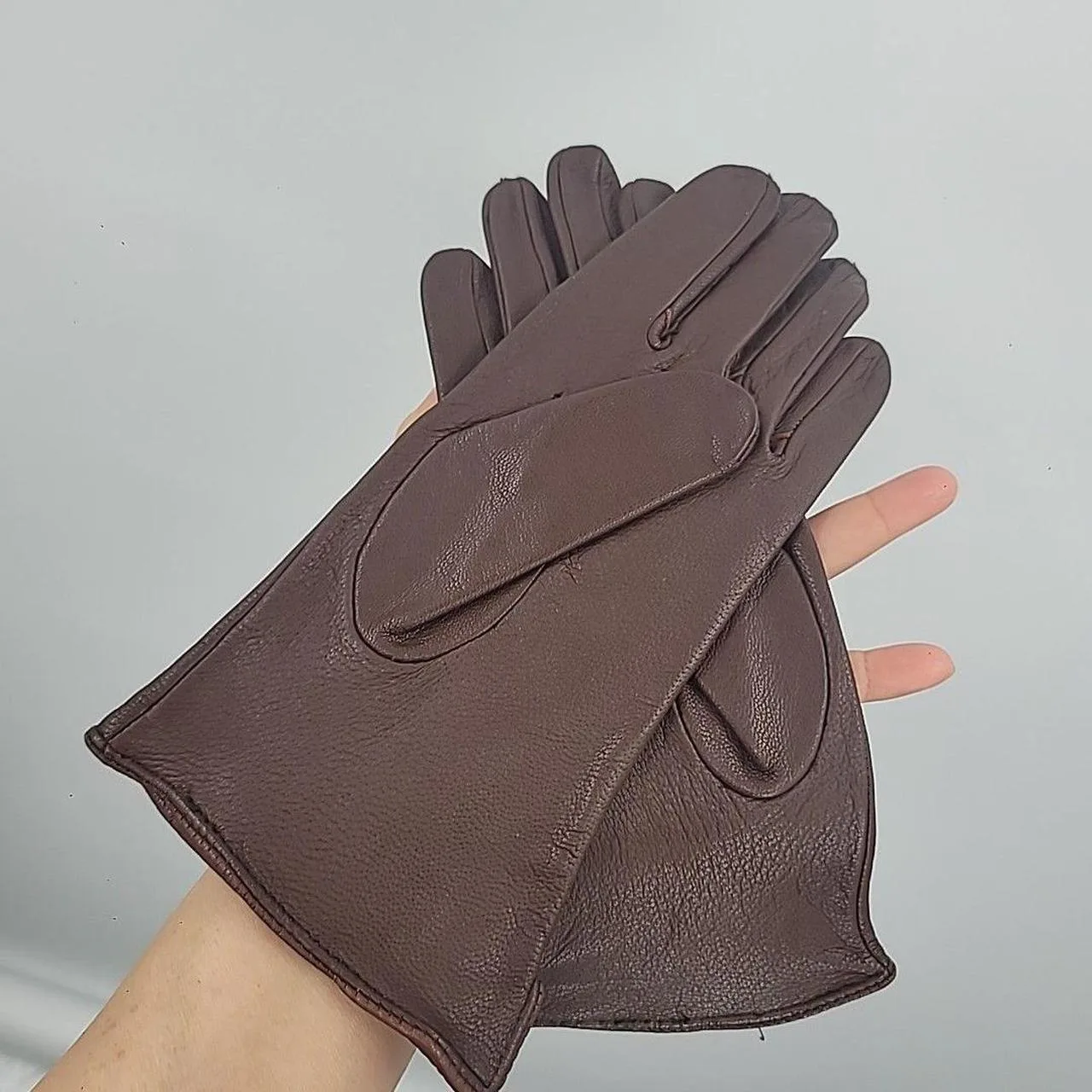 Women's Brown Gloves - Image 6