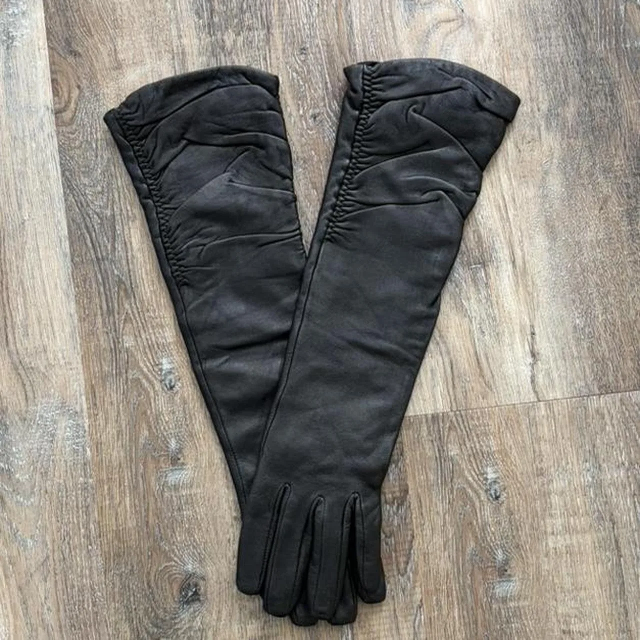 Mossimo Women's Black and Brown Gloves