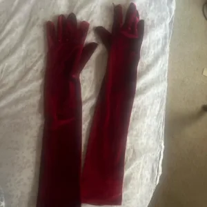 Women's Red and Burgundy Gloves