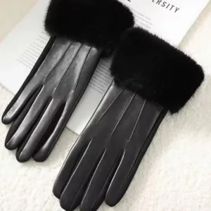 Women's Black Gloves