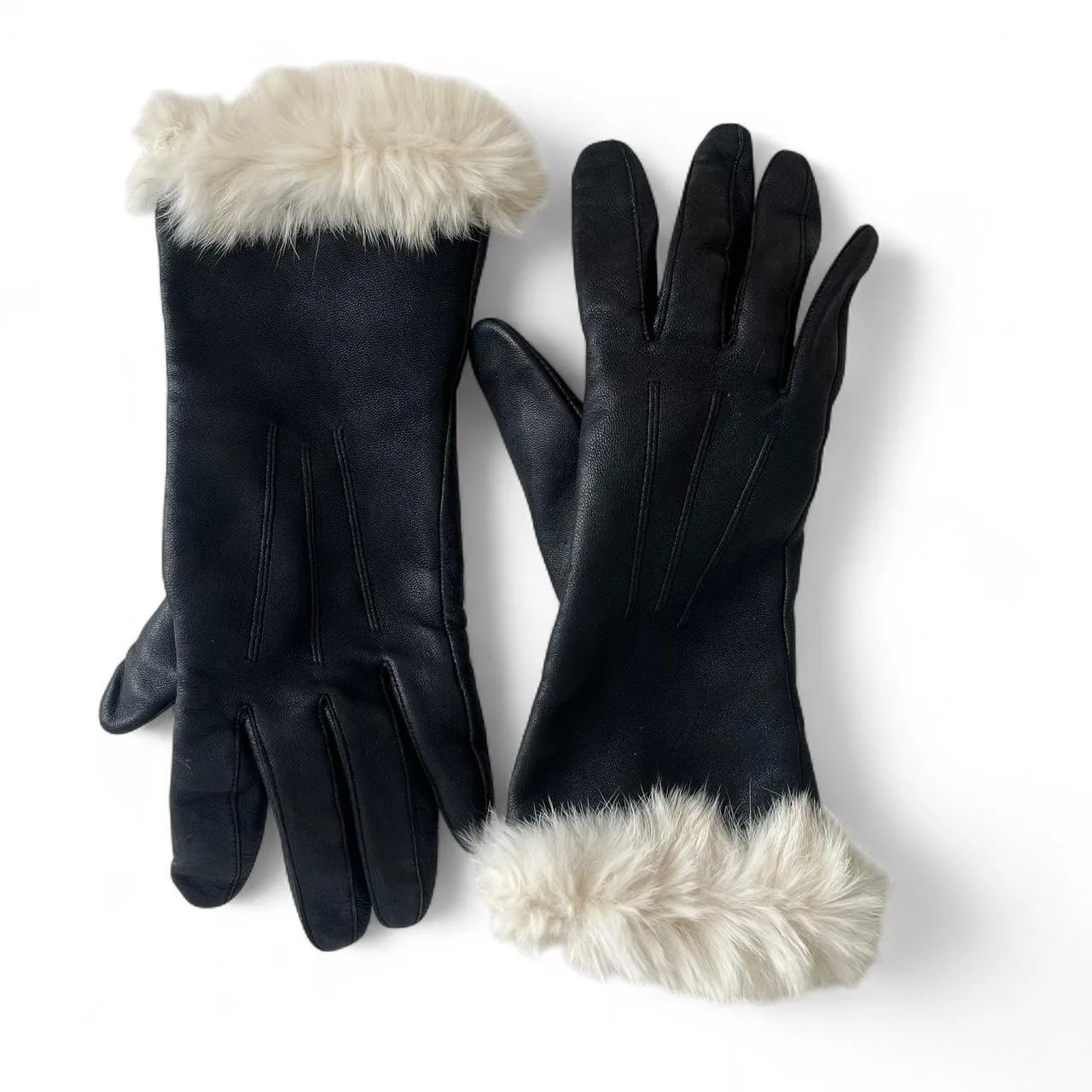 Women's Black Gloves - Image 2
