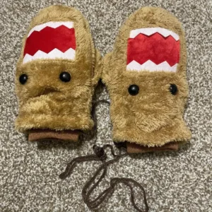 Women's Brown and Tan Gloves