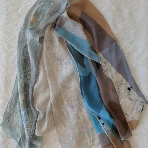 Liz Claiborne Women's Pink and Blue Scarf-wraps