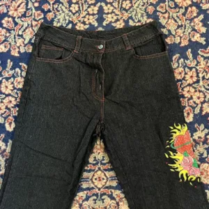 Ed Hardy Women's Black and Navy Jeans