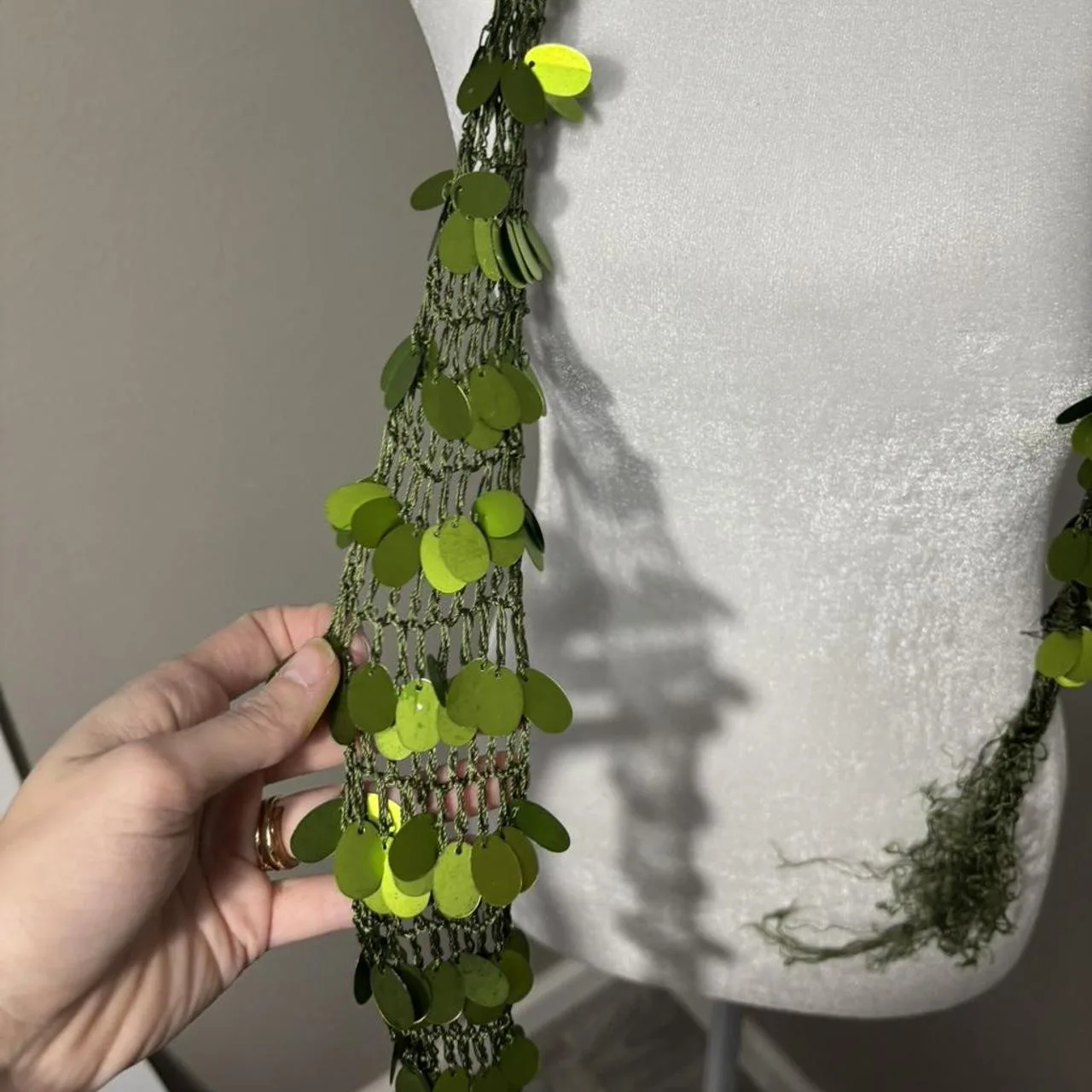 Women's Green Scarf-wraps - Image 3