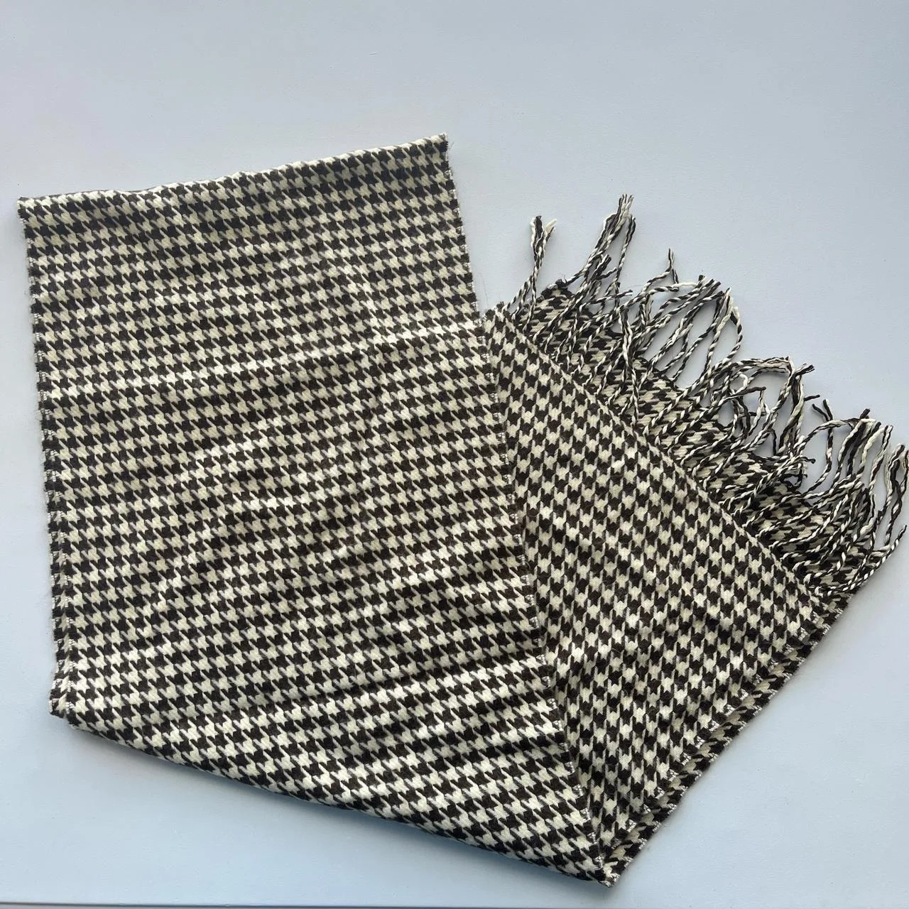 Women's Cream and Brown Scarf-wraps