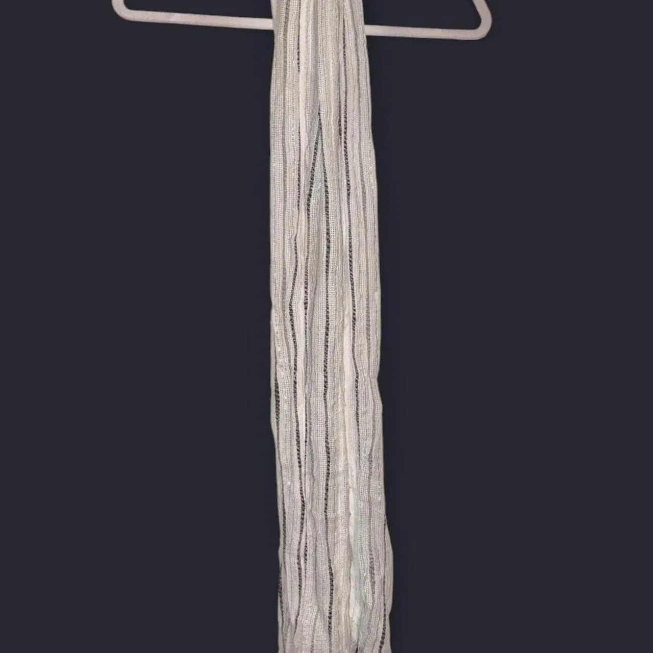 Women's Cream and Grey Scarf-wraps