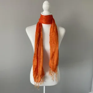 Women's Orange Scarf-wraps