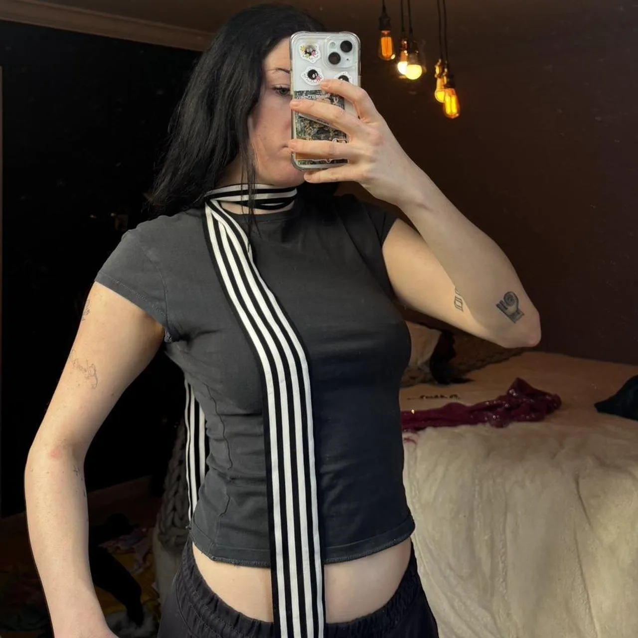 J.Crew Women's Black and Grey Scarf-wraps