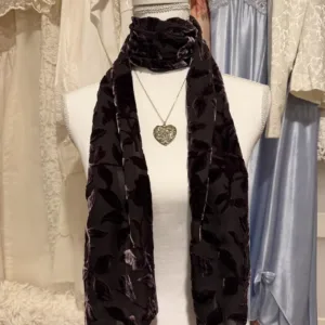 Women's Purple and Brown Scarf-wraps