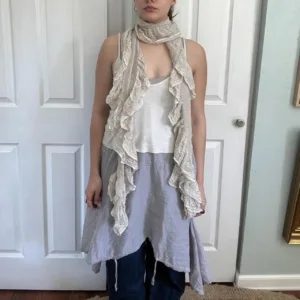 Vera Wang Women's Cream and White Scarf-wraps