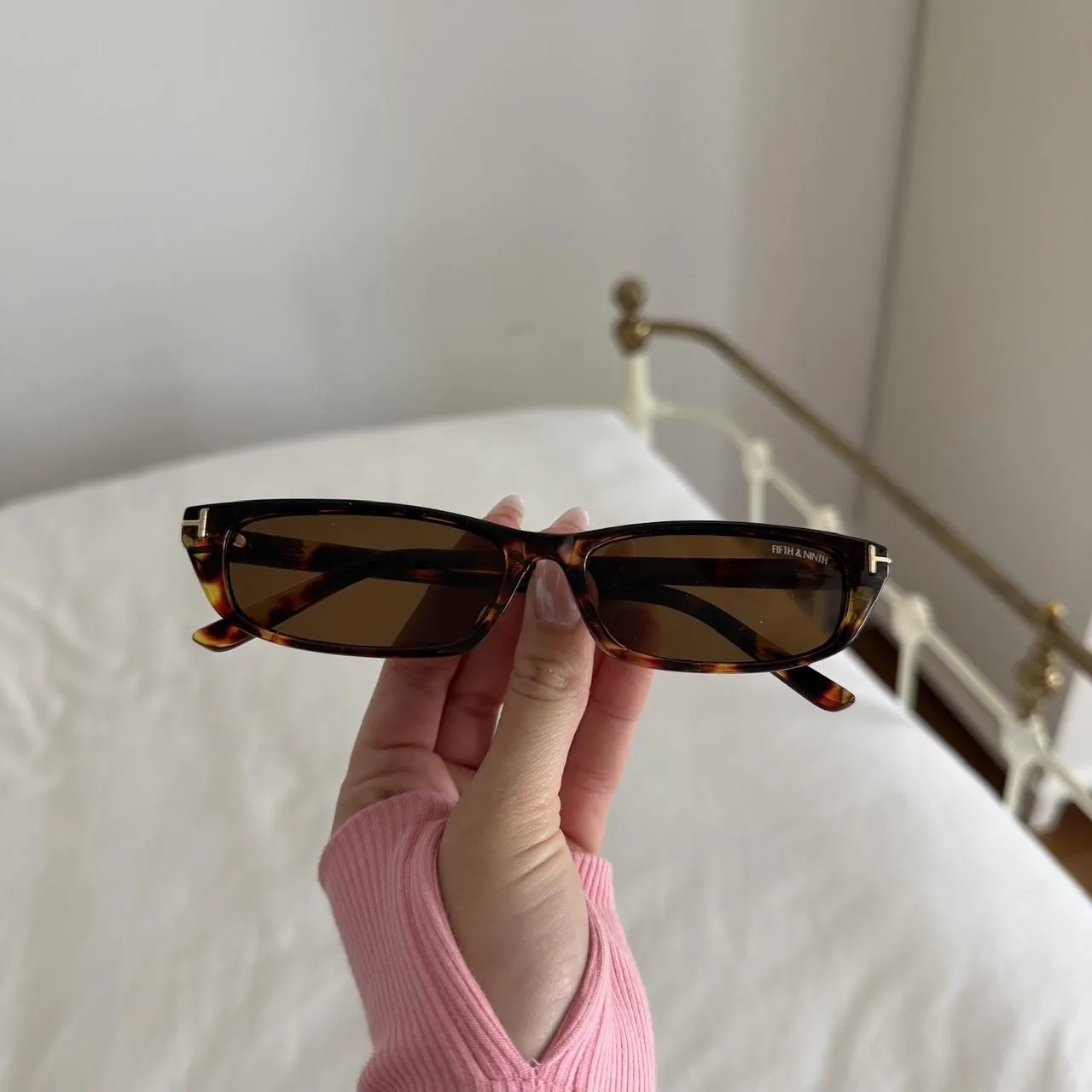 Women's Brown Sunglasses - Image 2