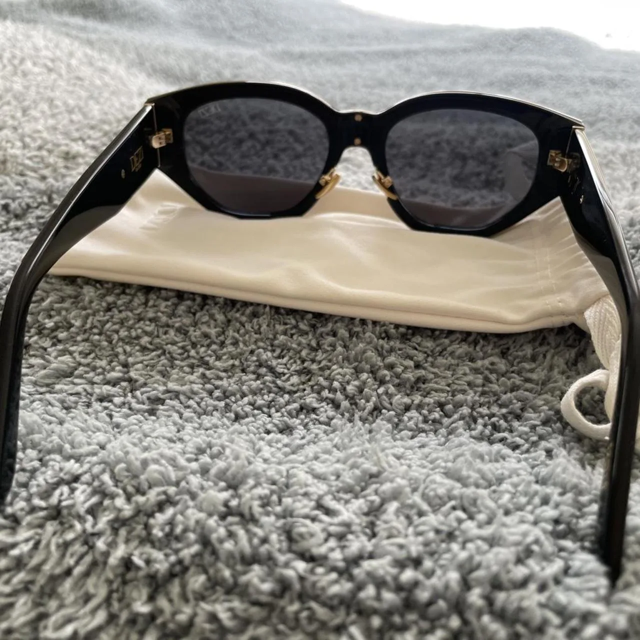 Women's Black Sunglasses - Image 2