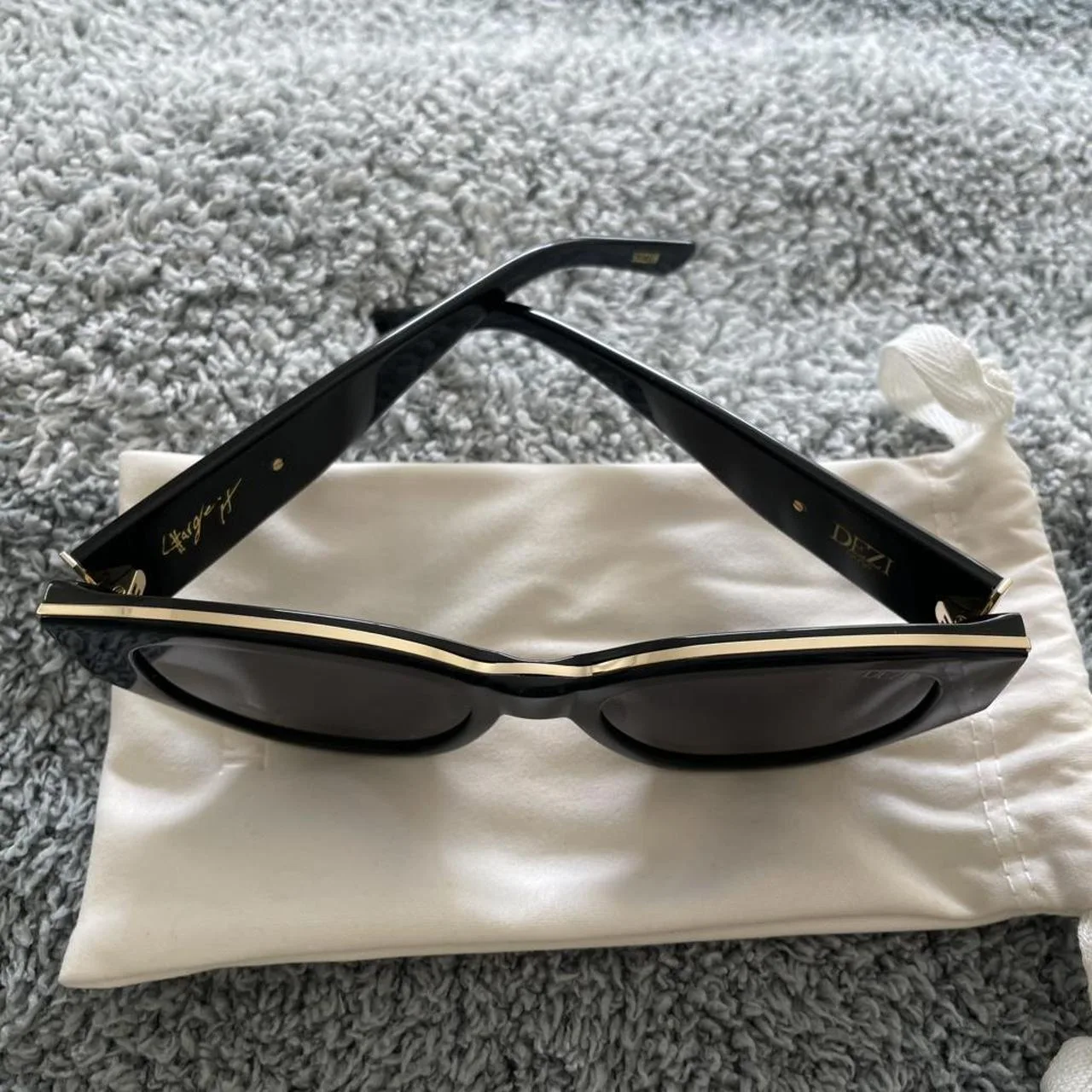 Women's Black Sunglasses - Image 5