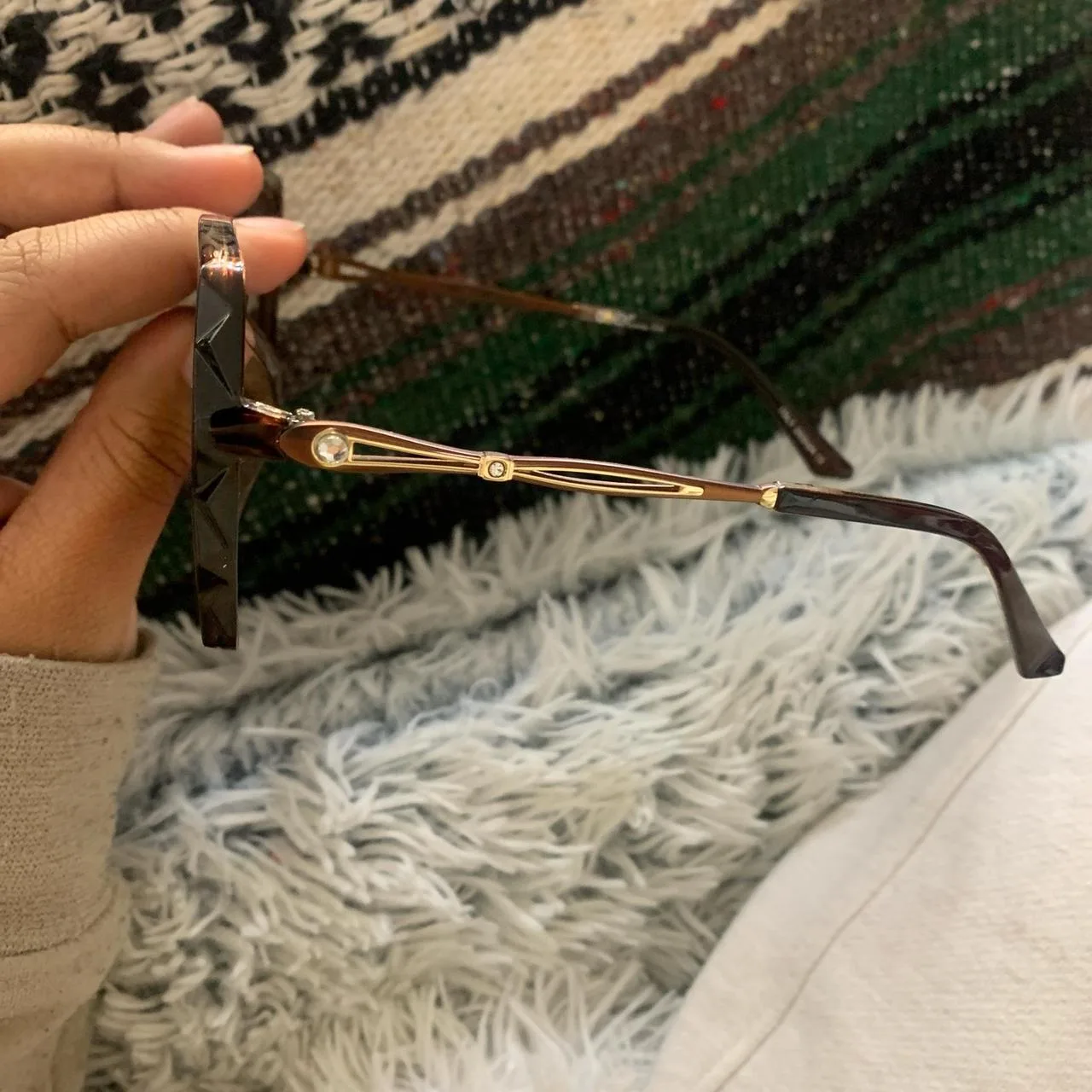 Women's Brown Sunglasses - Image 2