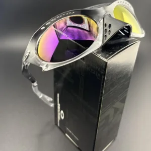 Oakley Men's Black and Silver Sunglasses