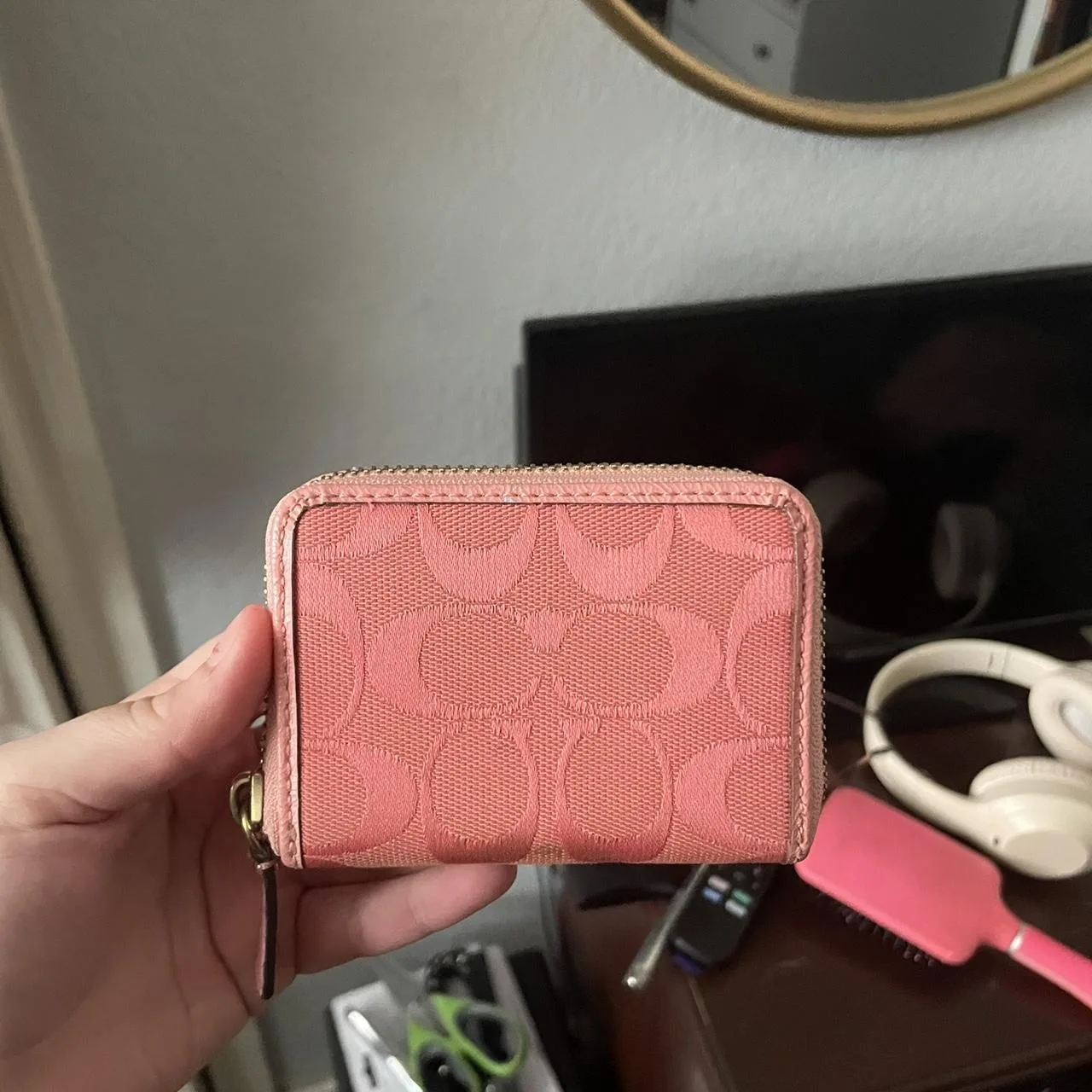 Coach Women's Pink Wallet-purses