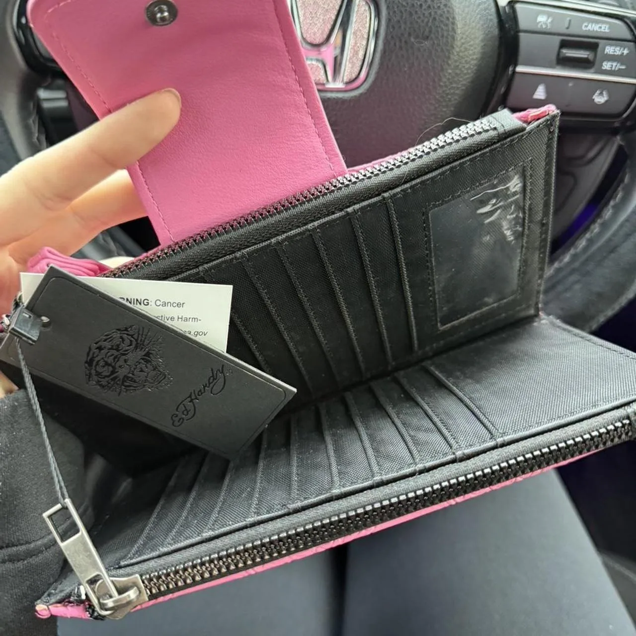 Ed Hardy Women's Pink Wallet-purses - Image 8