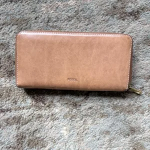 Fossil Women's Tan and Brown Wallet-purses