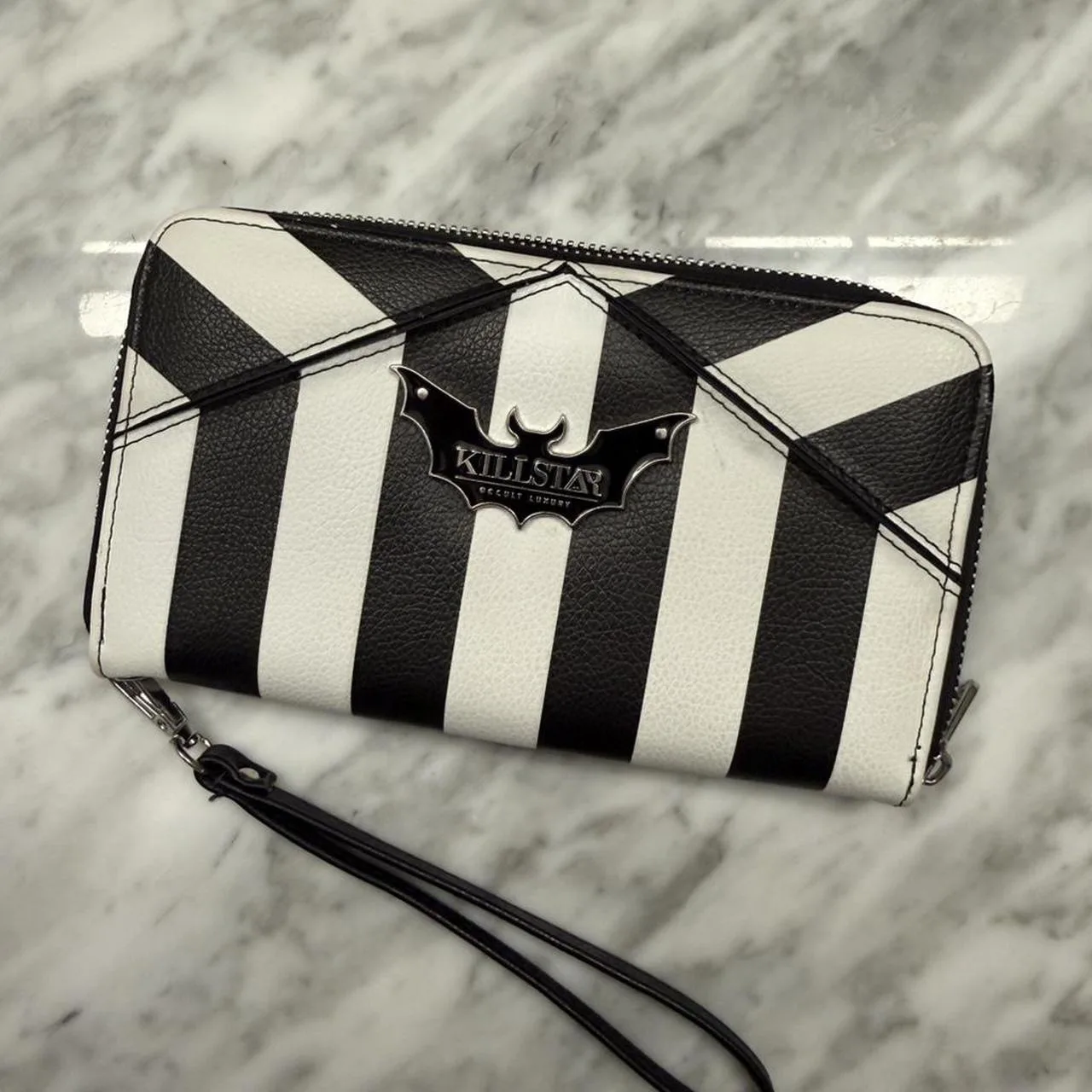 Killstar Women's Black and White Wallet-purses