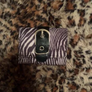 Women's Purple and Black Wallet-purses