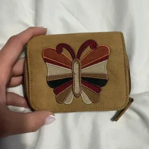 Women's Tan and Brown Wallet-purses