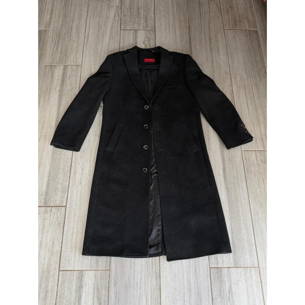 Men's Black Coat - Image 8