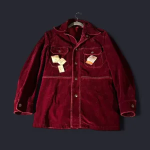 Men's Red and Burgundy Coat