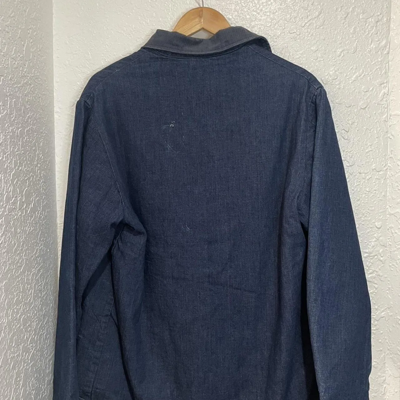 Big Smith Men's Navy and Blue Coat - Image 2