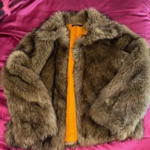 Jaded London Men's Brown and Orange Coat