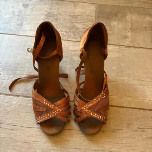 Women's Brown and Tan Ballet-shoes