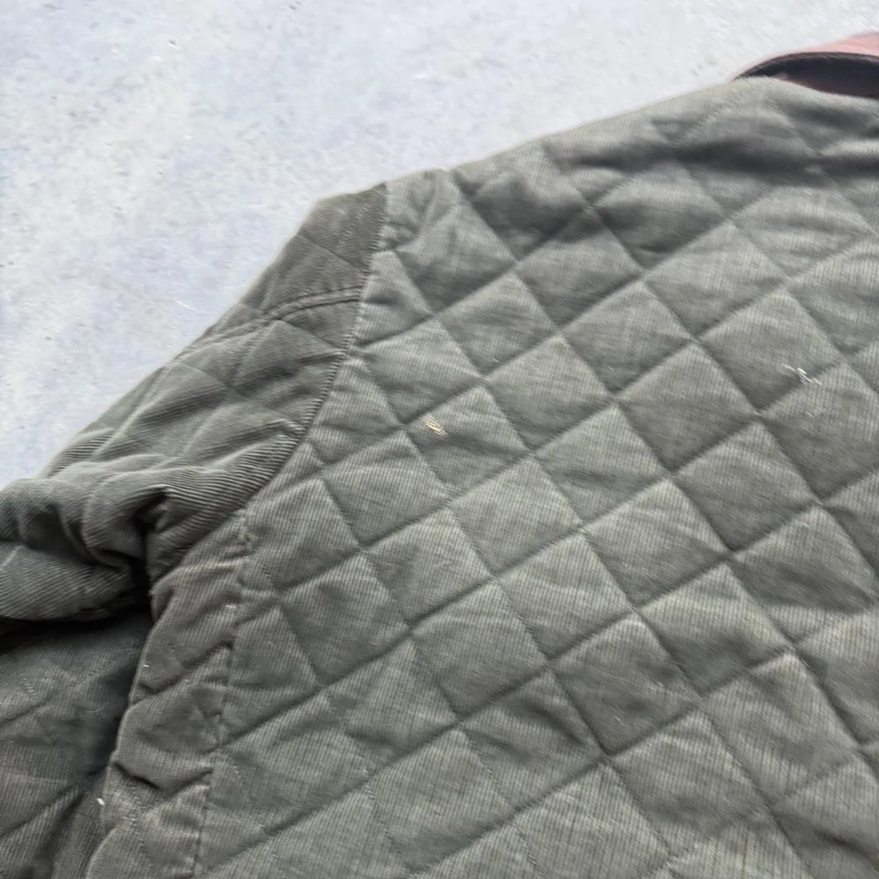 Men's Green and Khaki Coat - Image 7