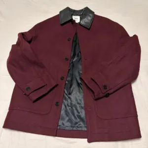 Zara Men's Burgundy Coat