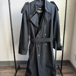 London Fog Men's Black and Grey Coat